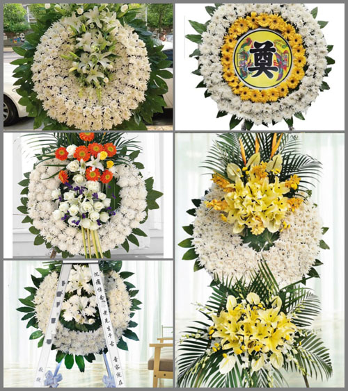 山东青岛黄岛区大场镇井戈庄村花圈速递